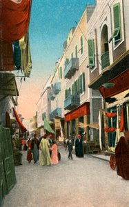 Market Street, Suez, Egito, século XX de Unbekannt