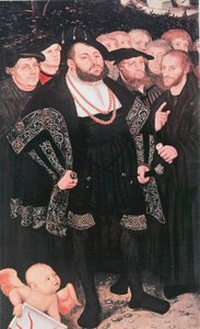 Martin Luther com reformadores, c1530 de Unbekannt