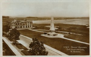 Monumento dos mártir, casa do golfe e ligações, St. Andrews, c1900. de Unbekannt