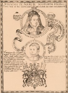 Maria, rainha dos escoceses 1542-1587 e rei James VI e I 1566-1625, 1889 de Unbekannt