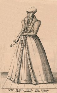 Maria da Áustria, rainha viúva da Hungria. de Unbekannt