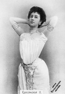 Matilda Kschessinska como Princesa Aspicia no balé A Filha dos Faraós de Unbekannt