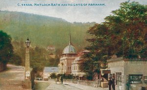 Banho de Matlock e as alturas de Abraham, Derbyshire, c1905. de Unbekannt