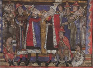 Mateus e os representantes das doze tribos dos Evangelhos de Israel, anteriormente Dresden Sra. A 94, de Unbekannt