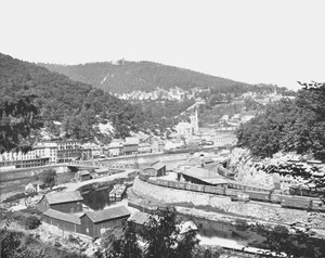 Mauch Chunk, Pensilvânia, mostrando o Monte Pisgah, EUA, c1900. de Unbekannt