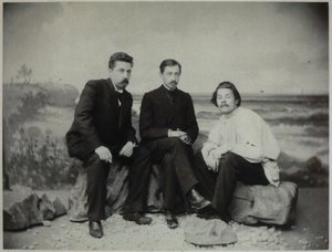 Maxim Gorky, Ivan Bunin e Nikolai Teleshov, 1900 de Unbekannt