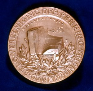 Medalha comemorativa do físico holandês Johannes Diderik van der Waals de Unbekannt