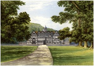 Meer Hall, perto de Droitwich, Worcestershire, casa da família Bearcroft, c1880 de Unbekannt