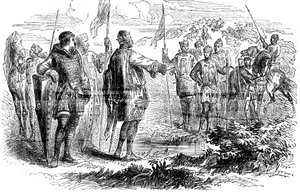Reunião de Stephen e do príncipe Henry em Wallingford, Oxfordshire, 1153 de Unbekannt