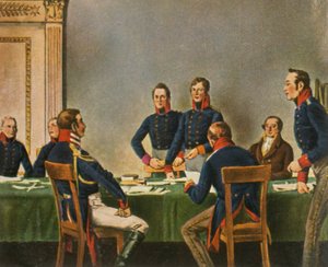 Reunião da Comissão de Reorganização em Königsberg, 9 de julho de 1807, 1936. de Unbekannt