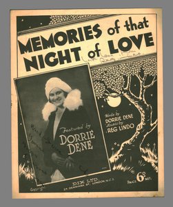 Memórias daquela Noite de Amor, anos 1930. de Unbekannt
