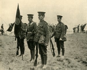 Homens da infantaria da princesa Patricias Canadian Light, 1915, c1920. de Unbekannt