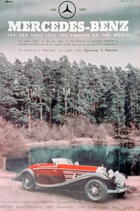 Anúncio de carro da Mercedes-Benz, 1937 de Unbekannt