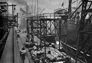 Navios mercantes no Royal Albert Dock, Londres, 1926-1927 de Unbekannt