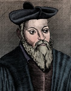 Michel Nostradamus 1503-1556, médico e astrólogo francês, século XVII de Unbekannt