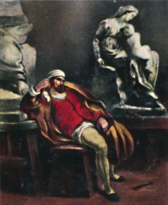 Michelangelo 1475-1564. - Pintura de Delacroix, 1934. de Unbekannt