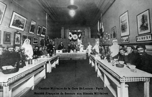 Cantina militar, Gare St Lazare, Paris, Primeira Guerra Mundial, 1914-1918 de Unbekannt