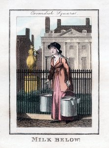Milk Below !, Cavendish Square, Londres, 1805 de Unbekannt