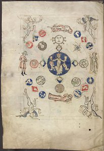 Annus miniatura de Liber Scivias por Hildegard de Bingen, ca 1220 de Unbekannt