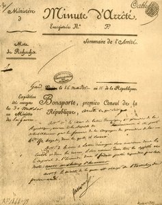 Ordem ministerial sobre La Tour d&39;Auvergne, 15 de julho de 1803, 1921. de Unbekannt