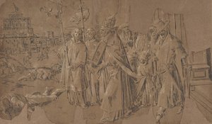 Milagre de São Gregório, século XVI. de Unbekannt