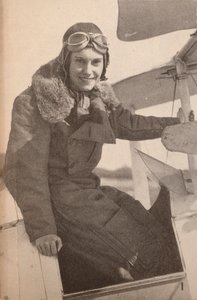 Jean Batten, da Nova Zelândia, que em maio de 1934 voou da Inglaterra para a Austrália, quebrando a sra. de Unbekannt