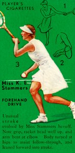 Miss KE Stammers - Forehand Drive, c1935. de Unbekannt