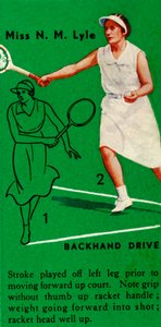 Senhorita NM Lyle - Backhand Drive, c1935. de Unbekannt