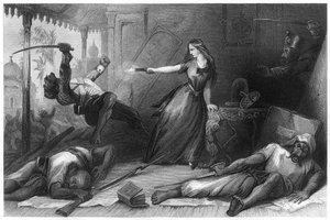 Wheeler, defendendo-se contra os Sepoys em Cawnpore, 1857, c1860 de Unbekannt