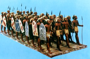 Pikemen modelo, túmulo de Mesehti, 12a dinastia de Unbekannt