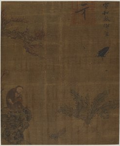 Macacos, insetos e repolho, possivelmente dinastia Ming, 1368-1644. de Unbekannt