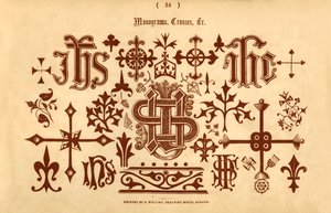 Monogramas, cruzes, etc. de Unbekannt