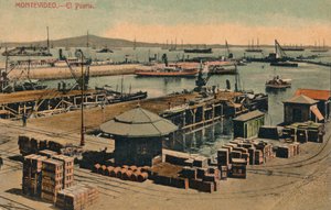 Montevidéu - El Puerto, c1900 de Unbekannt