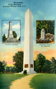 Monumentos, Reis Montanha. National Military Park, SC, 1942. de Unbekannt