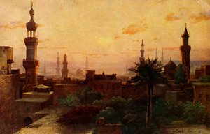 Manhã no Cairo, c1918-c1939. de Unbekannt