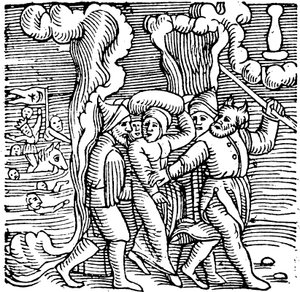 Moisés libertando os israelitas do Egito, 1557 de Unbekannt