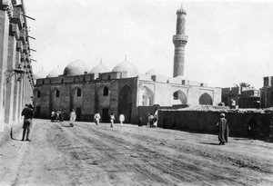 Mesquita na River Street, Bagdá, Mesopotâmia, Primeira Guerra Mundial, 1918 de Unbekannt
