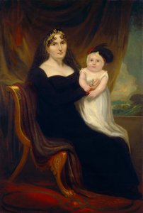 Mãe e filho, c. 1810. de Unbekannt