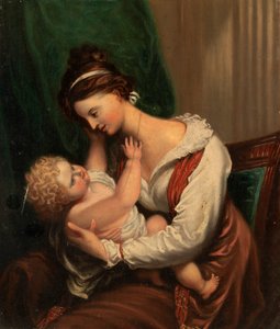Mãe e Filho, meados do século XIX. de Unbekannt