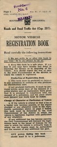 Livro de Registro de Veículos Motorizados, 1949 de Unbekannt