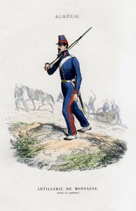 Artilharia de montanha, exército francês na Argélia de Unbekannt