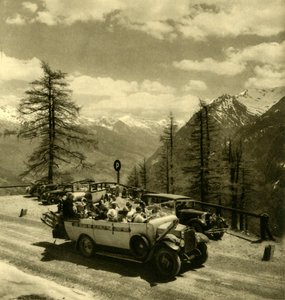 Mountain View em Schöneck na estrada alpina alta de Grossglockner, Áustria, c1935. de Unbekannt