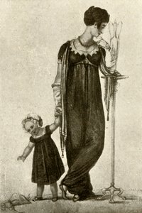 Vestido de luto de mãe e filho, 1809, 1937. de Unbekannt