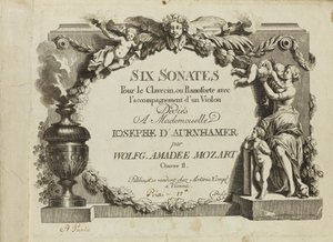 Mozart: Seis sonatas para o cravo ou pianoforte com o acompanhamento de um violino dedicado a Mademo de Unbekannt