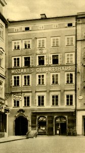 Local de nascimento de Mozart, Salzburgo, Áustria, c1935. de Unbekannt