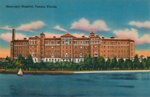 Hospital Municipal, Tampa, Flórida, c1940s de Unbekannt