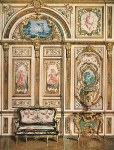 Decoração mural no Palácio de Fontainebleau, França, 1928. de Unbekannt