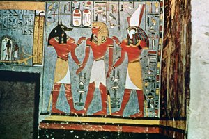 Mural dos túmulos dos nobres, Tebas, Luxor, Egito de Unbekannt