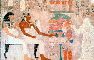 Mural dos túmulos dos nobres, Tebas, Luxor, Egito de Unbekannt