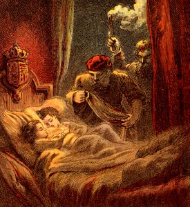 Assassinato dos pequenos príncipes, 1483, c1850 de Unbekannt
